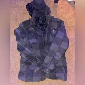 Dark green/grey/black jacket